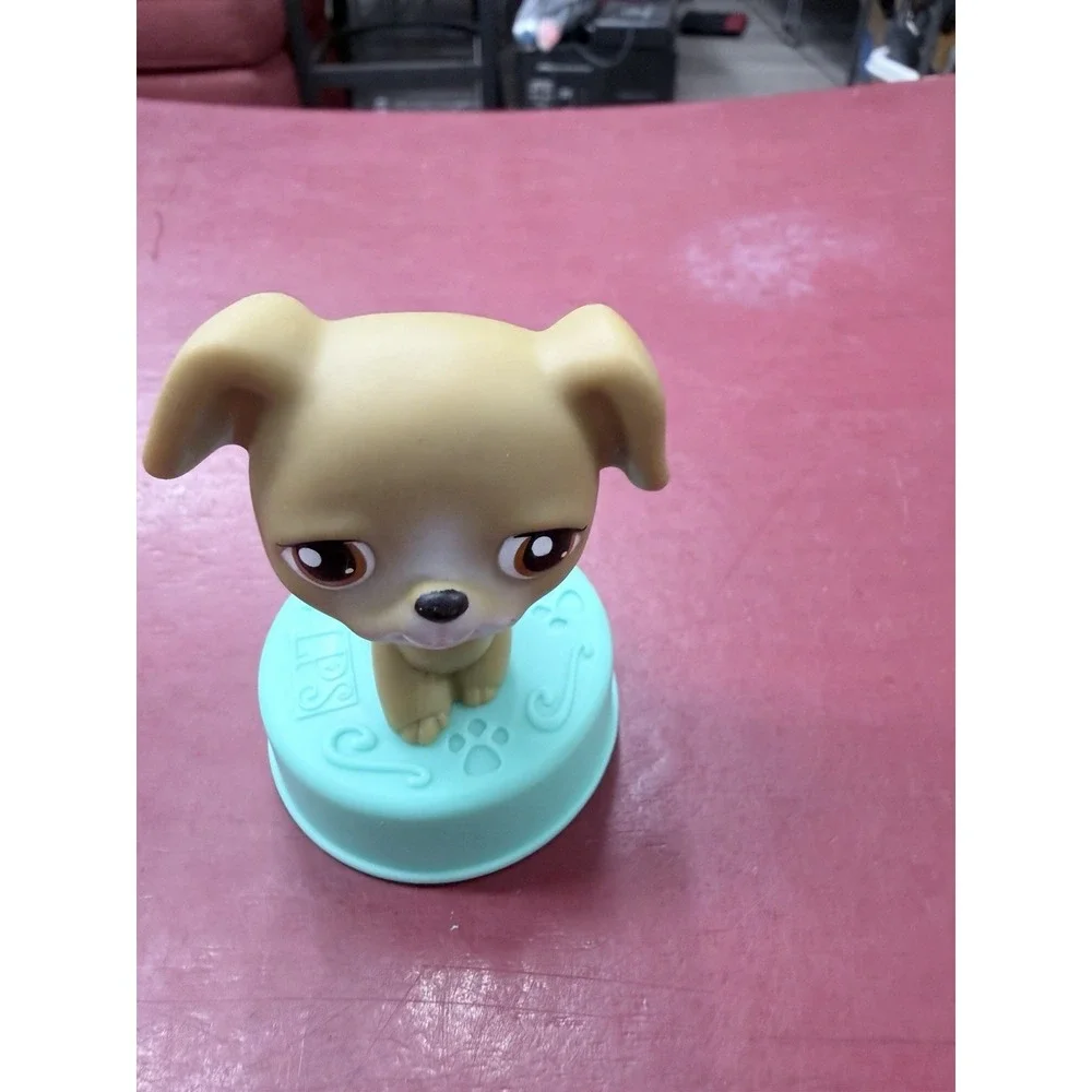 Littlest Pet Shop LPS Brown Puppy Dog With Brown‎ Eyes